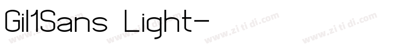 Gil1Sans Light字体转换